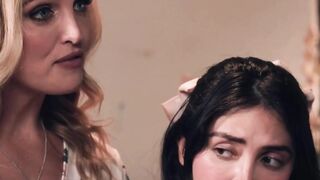 Three Way Frenzy - Older Sisters Share barely legal Stepsister's Boyfriend