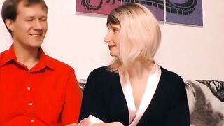Three's A Charm - Blonde Babe & Hunk Share Their First Threesome Experience