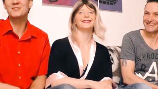 Three's A Charm - Blonde Babe & Hunk Share Their First Threesome Experience