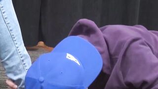 Teens Footjob & Anal Play with Huge Dick - Perfect Blow Job Technique