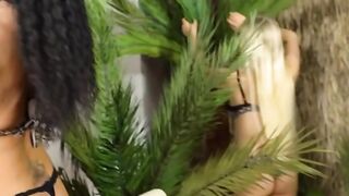 Parodical Jungle Camp Adventure - Threesome with MILF Beauties