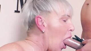 Mature HouseWives Swinger Couple Fucks Younger Man