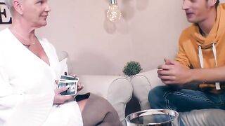 Mature HouseWives Swinger Couple Fucks Younger Man