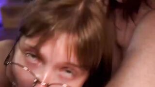 Teen Slut Twosome - Double Facial Blowjob & Hardcore Threesome