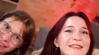 Teen Slut Twosome - Double Facial Blowjob & Hardcore Threesome