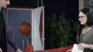Hot & Bothered - Sexy Blonde MILF Fucked by Her Colleagues in Office