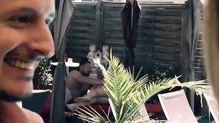 Outdoor Nail Job - barely legal & Edgy Babe with Big-Ink Gets Fucked Outdoors