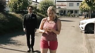 Hot MILF Cougar Julia Pink Fucks Her Step Son's Friend in Public Bathhouse