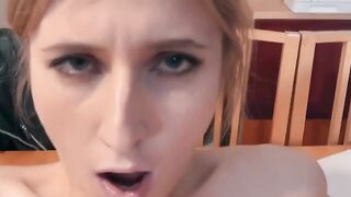 Blonde Teenager Masturbates in Her Bedroom with Dildo & Vibrator