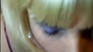 CrossDressing Hunk Jerks Off While Giving BJ to Hot Brunette - HD