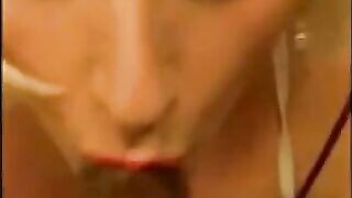 CrossDressing Hunk Jerks Off While Giving BJ to Hot Brunette - HD