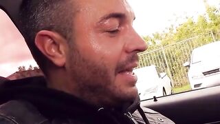 Blondie Babe Blows Car Mechanic - POV Sex in Garage