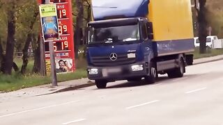 Blondie Babe Blows Car Mechanic - POV Sex in Garage