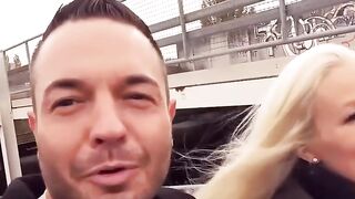Outdoor Sex Adventures - Blondie Babe Fucked in Public Parking Lot