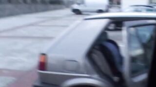 Van Life - Blonde Babe Gets Plastered With Semen Inside A Van