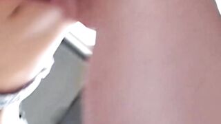 Van Life - Blonde Babe Gets Plastered With Semen Inside A Van
