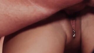Bombshell Babe with Ink & Body Mods Rides Her Man's Big Dick