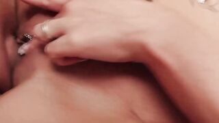 Bombshell Babe with Ink & Body Mods Rides Her Man's Big Dick