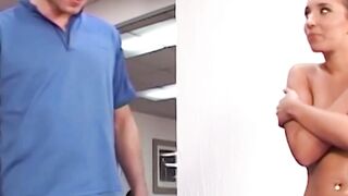 Dark Haired Vixen Gets Her Big Natural Boobs Bounced In The Gym