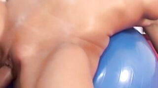 Dark Haired Vixen Gets Her Big Natural Boobs Bounced In The Gym