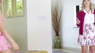Petiteskinny-Milf Strapon Fuck Fest with Hot Blonde Bombshell