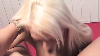 Ink-Stained Hottie Gives Blowjob with POV Perspective