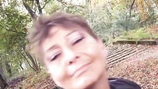 Grandma's Park Adventure - Old Woman Grandmother Fucked By barely legal Man