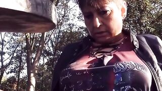 Grandma's Park Adventure - Old Woman Grandmother Fucked By barely legal Man
