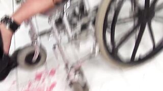 Bondage Domination Submissive Slut Faces Piss Play with Dominatrix in Leather Outfit