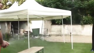 MILF Garden Gnome Fucks Her Son's Friend