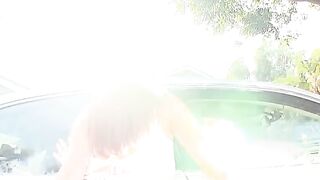 Tesssa Fowlers' Sexy Carwashing Adventure" or "Sexy Babe Gives You A Free Handjob While Cleaning Your Ride