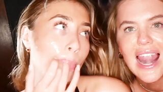 Five Girls Share One Guy's Load - Group Orgy