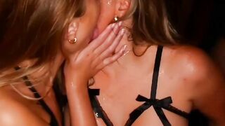 Five Girls Share One Guy's Load - Group Orgy