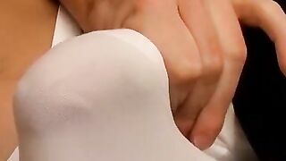 Jeremy Johnsons' White Briefs - Hot Guy Jack Off In Public