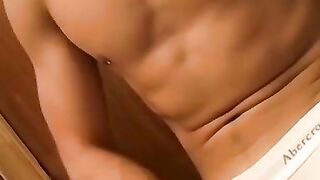 Jeremy Johnsons' White Briefs - Hot Guy Jack Off In Public