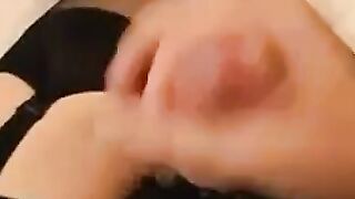 Cross-Dressing Teen Jerks Off In Lingerie And Shoots A Load - HD