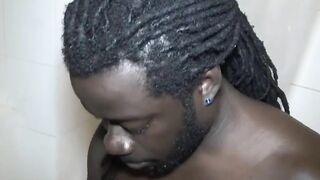 Big Black Dick Shower Blowjob - Marien Delloux & Her Sloppy Deepthroat Skills