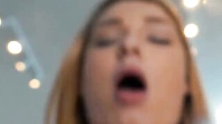 Blondes Bustin' Out! Teenager Lucy Heart Shows Off Her Sexual Skills