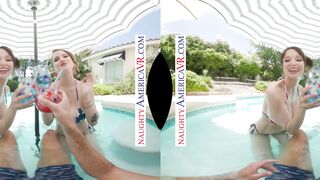 Fireworks Night - Three Way with Hot Blonde Bombshells Alexis Fawx & October Rain