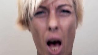 Ink-Splattered Blondie Fucked Hard in Real Life Sex Scene