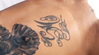 Ink-Splattered Blondie Fucked Hard in Real Life Sex Scene