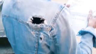 Ink-Splattered Blondie Fucked Hard in Real Life Sex Scene