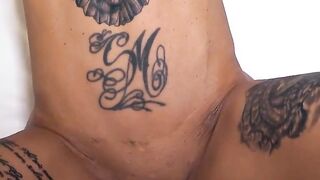 Ink-Splattered Blondie Fucked Hard in Real Life Sex Scene