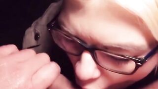 Public Blowjob & Sexual Adventure in Glasses With Snake Eyes