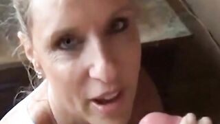 Blondie's Passionate Outdoor Affair - RAINY BLOWJOB WITH A SEXY AMATEUR WIFE