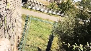 Ink-Splattered Roadside Blowjob & Rough Fuck With Big Natural Breasts