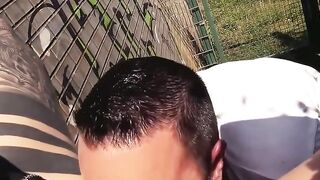 Ink-Splattered Roadside Blowjob & Rough Fuck With Big Natural Breasts