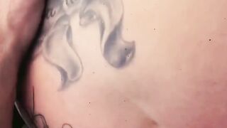 Ink-Splattered Roadside Blowjob & Rough Fuck With Big Natural Breasts