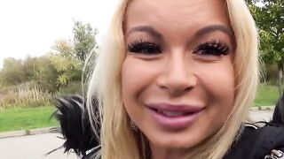 Blondie's Blowjob Bash - Big Dick Dude Plows Petite Girl