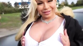 Blondie's Blowjob Bash - Big Dick Dude Plows Petite Girl